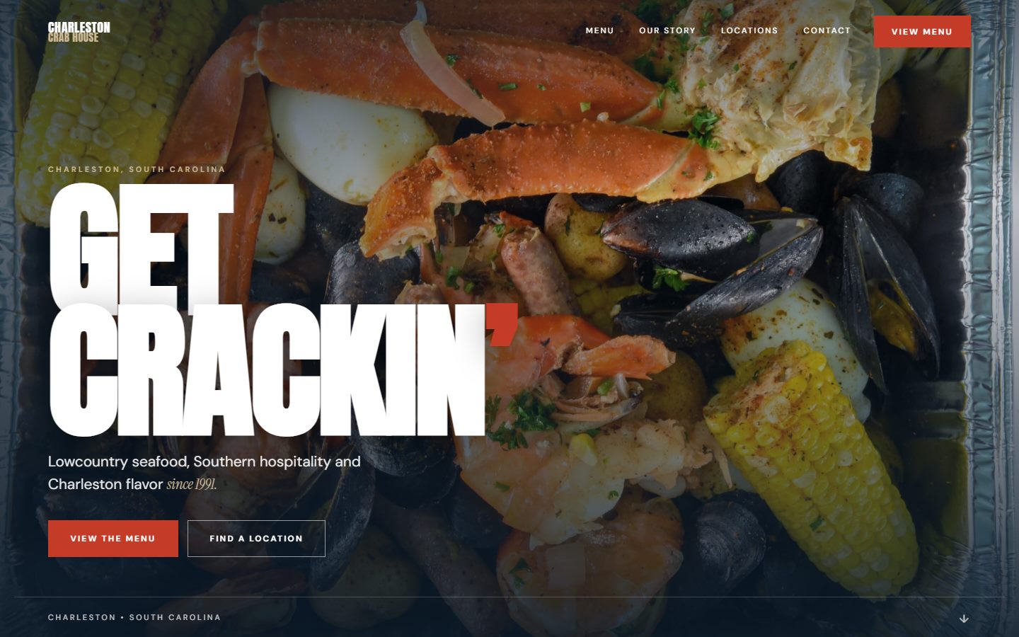 Charleston Crab House concept redesign